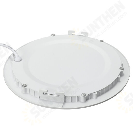 AC 110V 15W Dimmable Ultra-thin Round LED Panel 1500LM Recessed Ceiling Light with LED Driver AC 110V 15W Dimmable Ultra-thin Round LED Panel 1500LM Recessed Ceiling Light with LED Driver