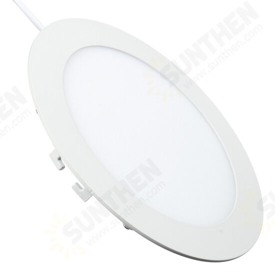 AC 110V 15W Dimmable Ultra-thin Round LED Panel 1500LM Recessed Ceiling Light with LED Driver AC 110V 15W Dimmable Ultra-thin Round LED Panel 1500LM Recessed Ceiling Light with LED Driver