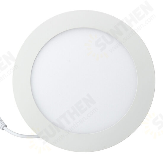 AC 110V 15W Dimmable Ultra-thin Round LED Panel 1500LM Recessed Ceiling Light with LED Driver AC 110V 15W Dimmable Ultra-thin Round LED Panel 1500LM Recessed Ceiling Light with LED Driver