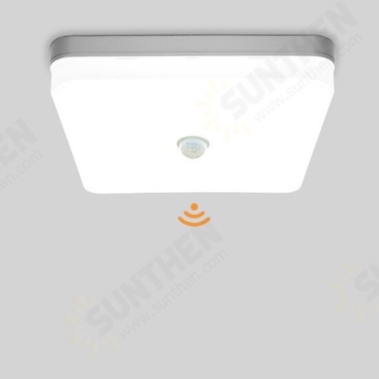 AC 85-265V 36W 24W 18W LED PIR Sensor Panel Lamp Ceiling Light for Kitchen Bedroom Foyer Corridor Lighting