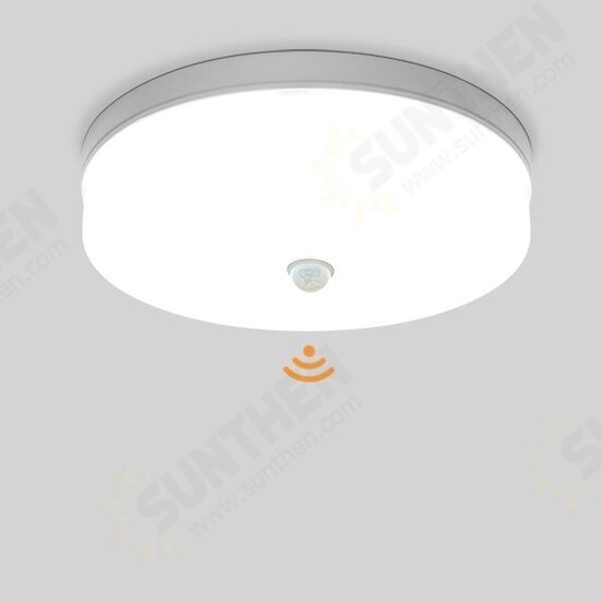 AC 85-265V 36W 24W 18W LED PIR Sensor Panel Lamp Ceiling Light for Kitchen Bedroom Foyer Corridor Lighting