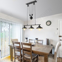78inch x 35inch AC110V 60W 3-Lights Pulley Pendant Chandelier Kitchen Island Light Fixture 78inch x 35inch AC110V 60W 3-Lights Pulley Pendant Chandelier Kitchen Island Light Fixture