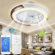 LED Fan Ceiling Light WiFi Dimmable Bedroom Lamp APP+Remote Control 220V