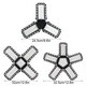 LED Three Leaf Four Leaf Garage Light Folding Light Ceiling Light AC85-265V 6000-6500K LED Three Leaf Four Leaf Garage Light Folding Light Ceiling Light AC85-265V 6000-6500K