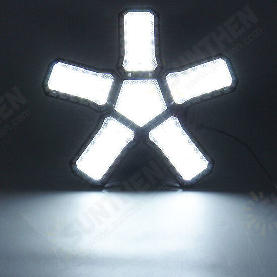 LED Three Leaf Four Leaf Garage Light Folding Light Ceiling Light AC85-265V 6000-6500K