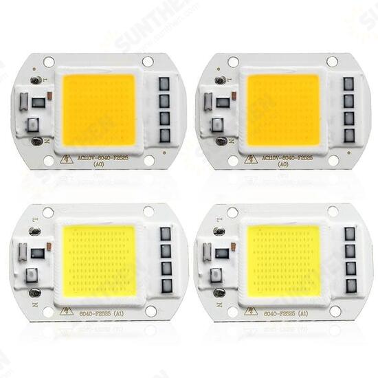 1X 5X 10X 50W 4200LM Warm/White DIY COB LED Chip Bulb Bead 60x40mm For Flood Light AC110/220V