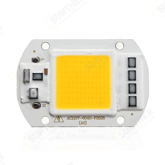 1X 5X 10X 50W 4200LM Warm/White DIY COB LED Chip Bulb Bead 60x40mm For Flood Light AC110/220V