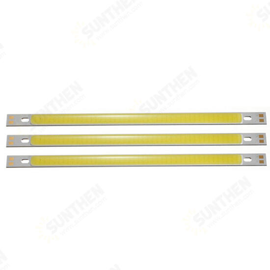 3pcs Pure White High Power 10W COB LED Chip Light DC12-14V for DIY 200x10MM Lamp