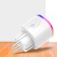 AC100-240V 16A WiFi APP Monitoring Timer Smart EU Plug Socket With Night Light Support Alexa Google