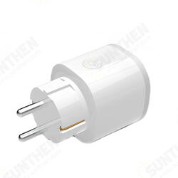AC100-240V 16A WiFi APP Monitoring Timer Smart EU Plug Socket With Night Light Support Alexa Google AC100-240V 16A WiFi APP Monitoring Timer Smart EU Plug Socket With Night Light Support Alexa Google