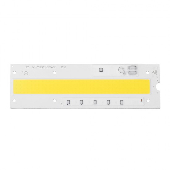 AC160-260V 50W White/Warm White COB LED Chip Light Source 90lm/w 185x55mm for DIY Floodlight