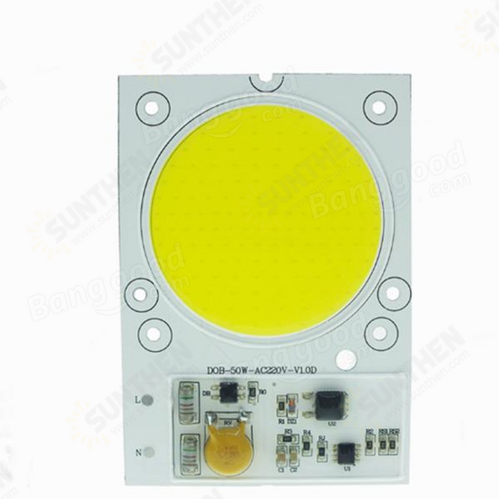 AC170-300V 50W Anti-thunder Temperature Control LED Light Chip White/Warm White IP65 Waterproof