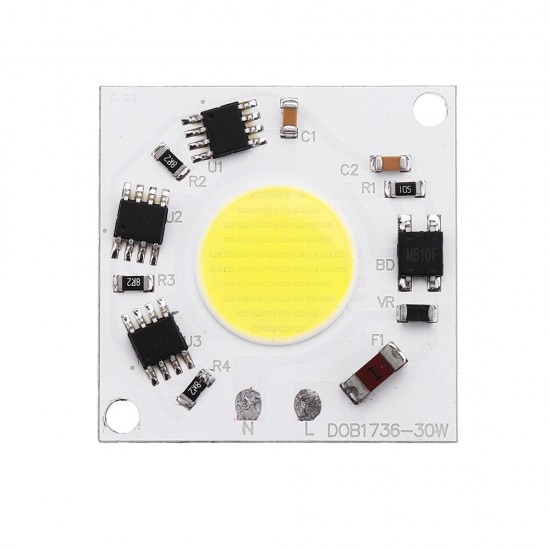 AC220-240V 30W DIY COB LED Light Chip Bulb Bead 36x36mm For Flood Light Spotlight