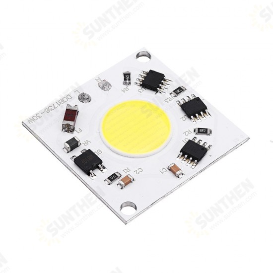 AC220-240V 30W DIY COB LED Light Chip Bulb Bead 36x36mm For Flood Light Spotlight