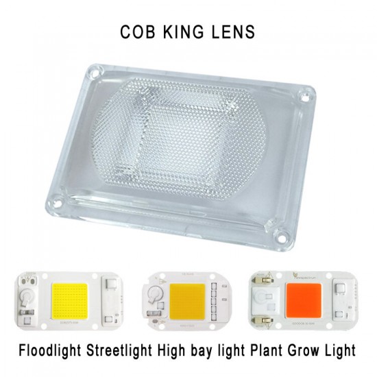 DIY LED Lens ForLUSTRON AC LED COB DOB Lamps Include: PC lens+Reflector+Silicone Ring Lamp Cover shades For LED Grow Light/FloodLight