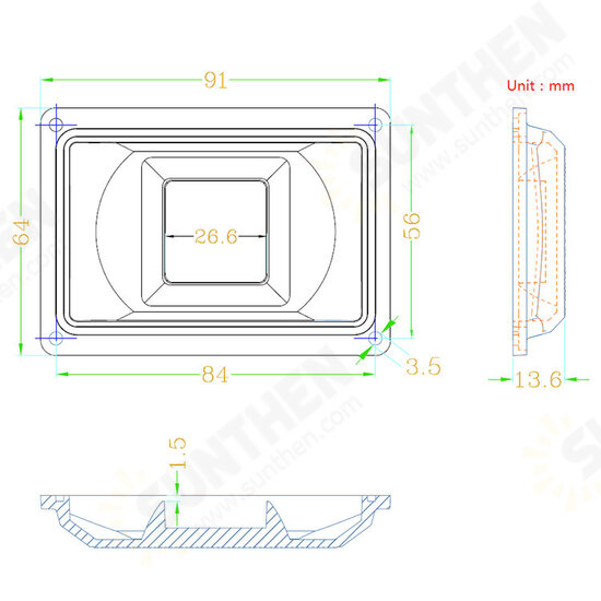 DIY LED Lens ForLUSTRON AC LED COB DOB Lamps Include: PC lens+Reflector+Silicone Ring Lamp Cover shades For LED Grow Light/FloodLight