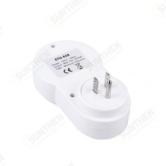 Digital Programmable Electronic Energy Saving Timer Socket US Plug