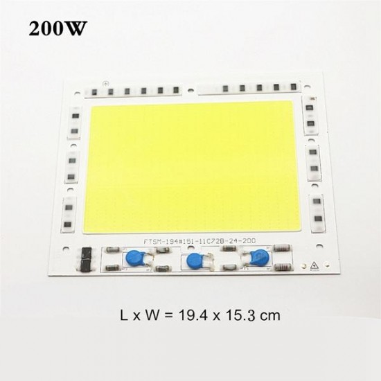 High Power 150W 200W Integrated COB LED Beads Chip Light Source Driverless For Floodlight AC190-240V