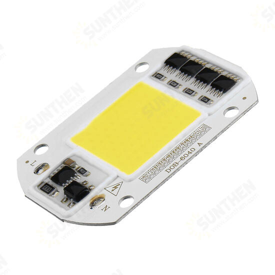 High Power 50W White / Warm White LED COB Light Chip for DIY Flood Spotlight AC220V