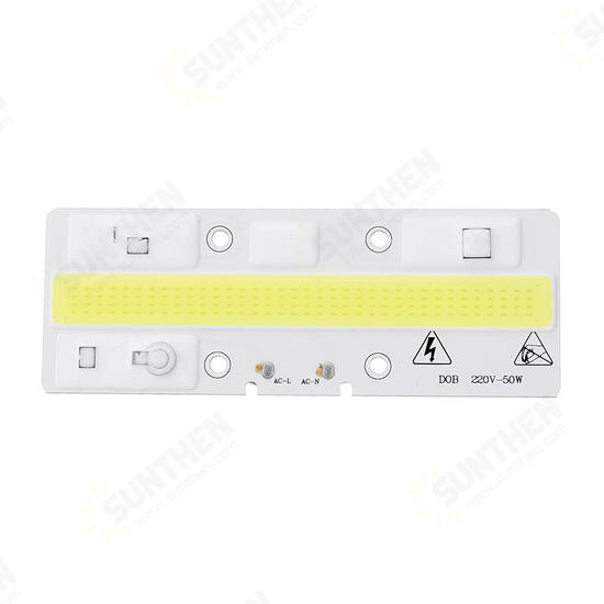 High Powered 50W COB LED Chip Light Source Anti-thunder AC220V for DIY Spotlight Floodlight