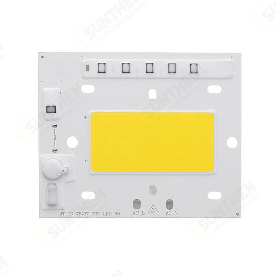 High Powered 50W LED Chip Light Source Anti-thunder AC220V for DIY Spotlight Floodlight