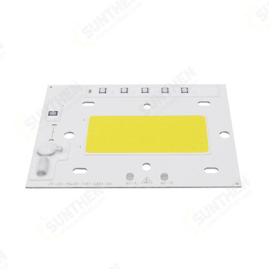 High Powered 50W LED Chip Light Source Anti-thunder AC220V for DIY Spotlight Floodlight