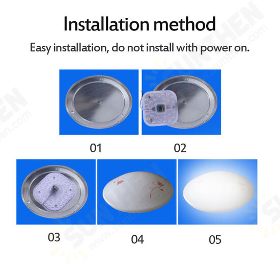 LED Module Lamp Source Ceiling Light Transformation Light Board Square light