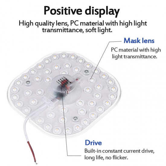 LED Module Lamp Source Ceiling Light Transformation Light Board Square light