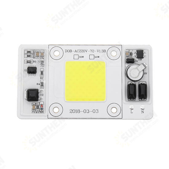 50W COB LED Chip Waterproof Light Source AC180-300V for DIY Spotlight Floodlight