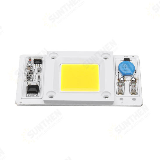 50W Non-drive Thunder Protection COB LED Chip for DIY Flood Light Spotlight AC180-300V