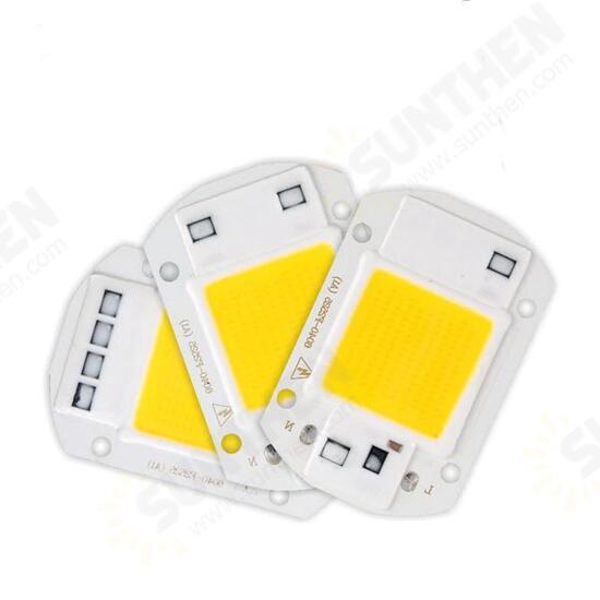 AC110V/220V 20W 30W 50W White/Warm White COB LED Chip 40X60mm for DIY Flood Light