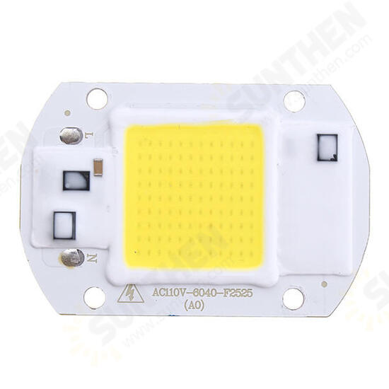 AC110V/220V 20W 30W 50W White/Warm White COB LED Chip 40X60mm for DIY Flood Light