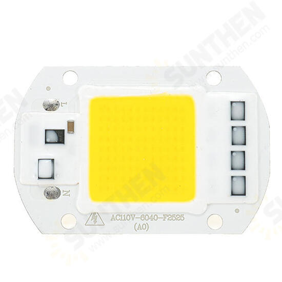 AC110V/220V 20W 30W 50W White/Warm White COB LED Chip 40X60mm for DIY Flood Light