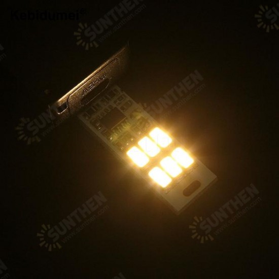 Mini 1W USB 6 LED Touch Stepless Dimming / Light-controlled Night Card Light for Power Bank Computer