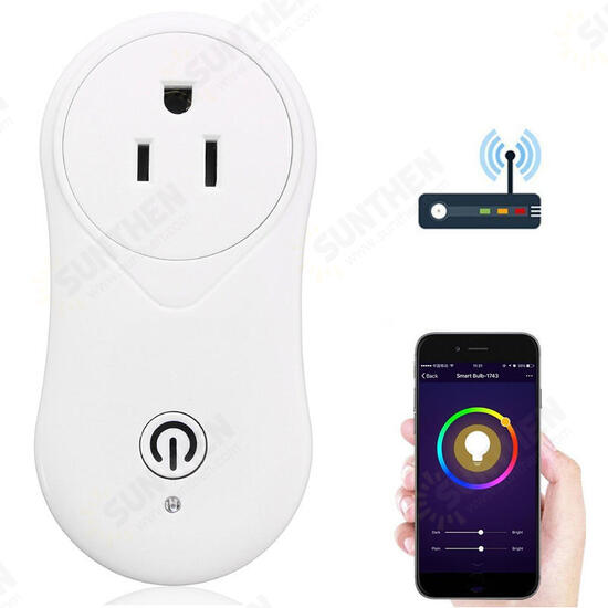 WIFI Mobile Phone Remote Control Smart Timer Home Socket EU US Plug Switch AC110-240V