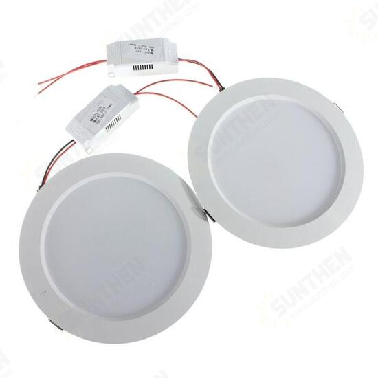 12W Round LED Recessed Ceiling Panel Down Light With Driver