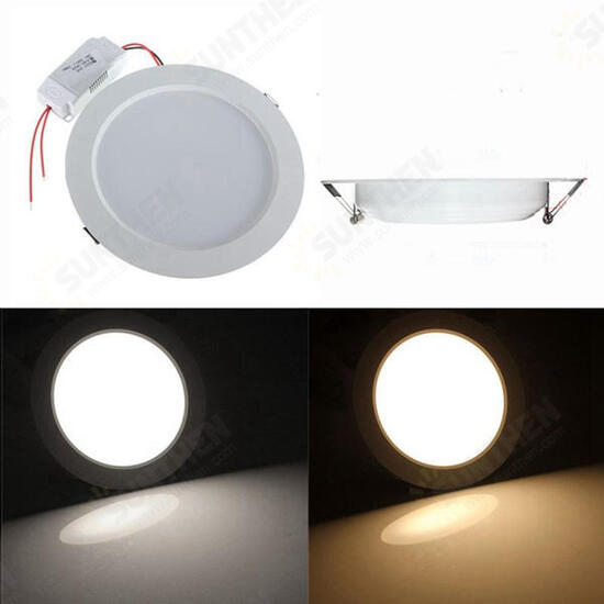 12W Round LED Recessed Ceiling Panel Down Light With Driver