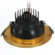 12W Warm White COB LED Ceiling Down Light Golden Shell 85-265V