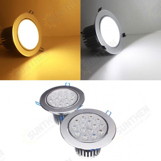 15W Bright LED Recessed Ceiling Down Light 85-265V + Driver