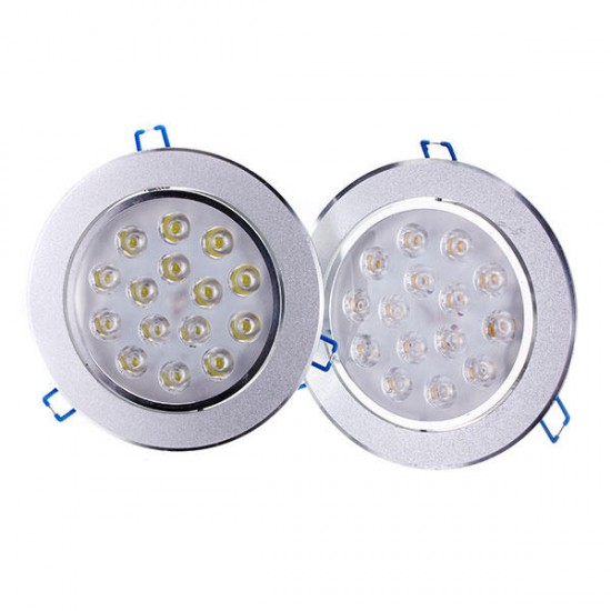 15W Dimmable Bright LED Recessed Ceiling Down Light 85-265V