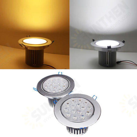 15W Dimmable Bright LED Recessed Ceiling Down Light 85-265V