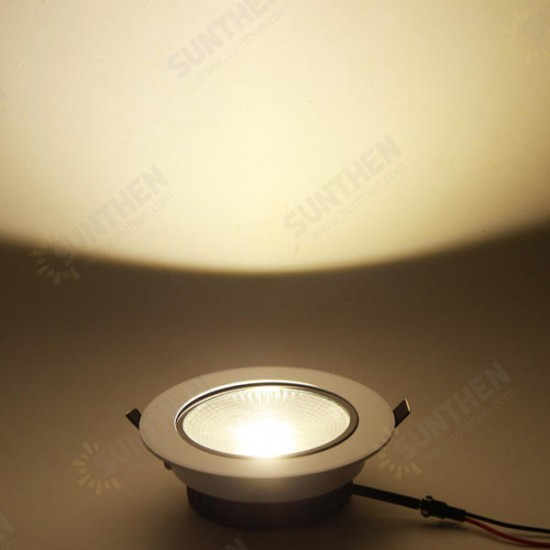 15W Dimmable COB LED Recessed Ceiling Light Fixture Down Light Kit