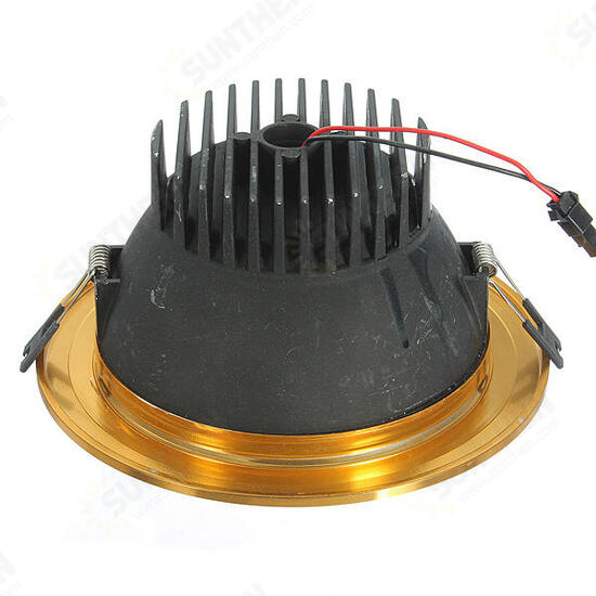 21W COB LED Ceiling Down Light Golden Shell Belt Drive 85-265V