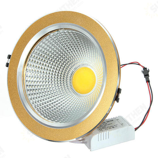 21W COB LED Ceiling Down Light Golden Shell Belt Drive 85-265V