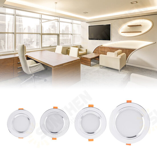 220V 4'' 5W-9W LED Ceiling Light 150° Sound Sensor Bright Downlight Fixture Lamp