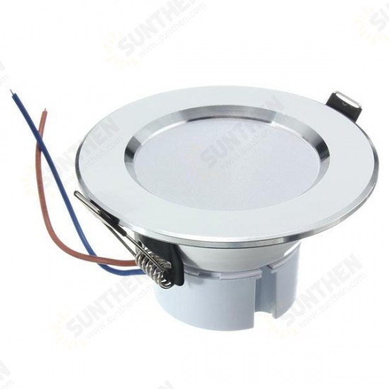 3W LED Panel Recessed Lighting Ceiling Down Lamp Bulb Fixture AC 85-265V