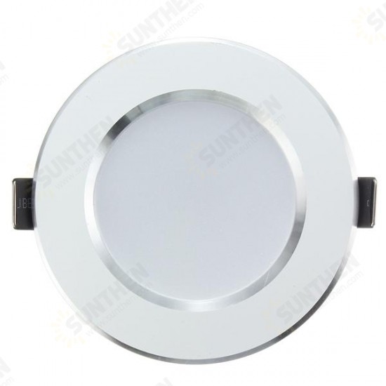 3W LED Panel Recessed Lighting Ceiling Down Lamp Bulb Fixture AC 85-265V