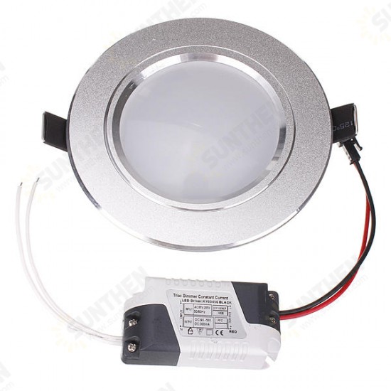 5W LED Down Light Ceiling Recessed Lamp Dimmable 110V + Driver