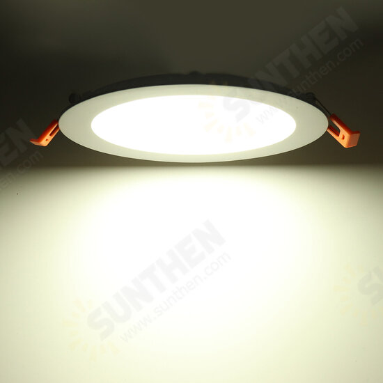 6/12 Pcs 6Inch LED Recessed Light Panel 12W with Junction Box Dimmable Can Down Lighting