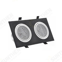 6W/10W/14W/18W/24W/30W/36W Double-heads Black LED Ceiling Recessed Light Down Light 85-260V 6W/10W/14W/18W/24W/30W/36W Double-heads Black LED Ceiling Recessed Light Down Light 85-260V